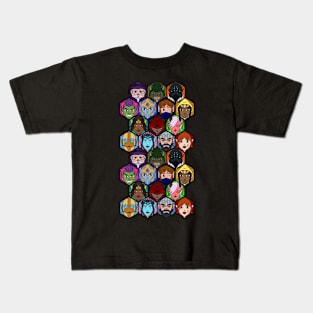 Chibi Heads Pattern Kids T-Shirt